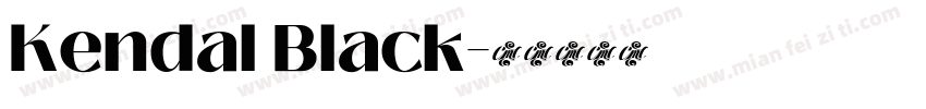 Kendal Black字体转换